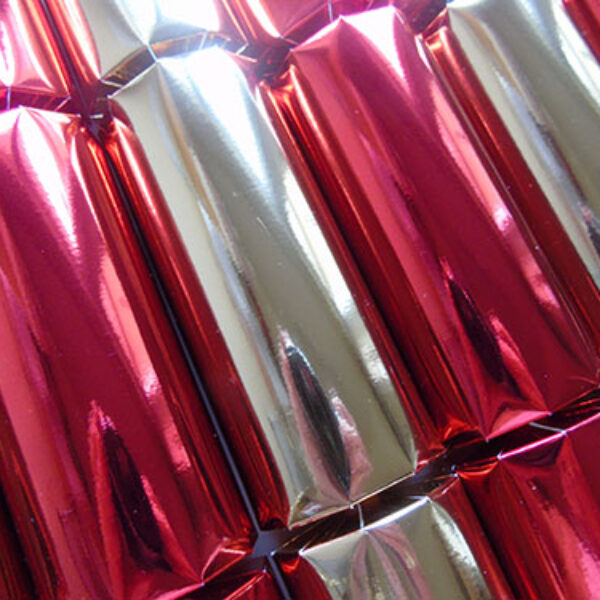 Red & Gold Mirror Christmas Crackers