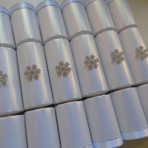Six Snowflake Christmas Crackers