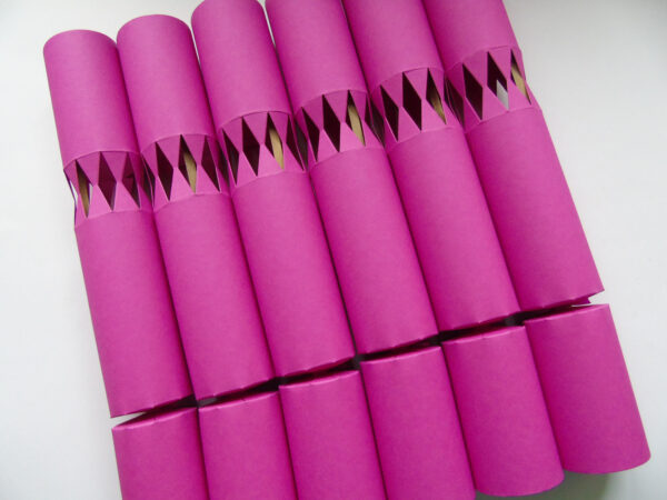 Eco Magenta Christmas Crackers