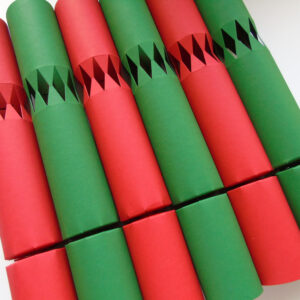 Fill Your Own Classic Red and Green Christmas Crackers