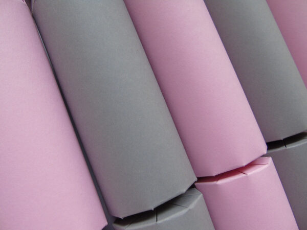 Fill Your Own Cool Pink and Grey Christmas Crackers - Image 2