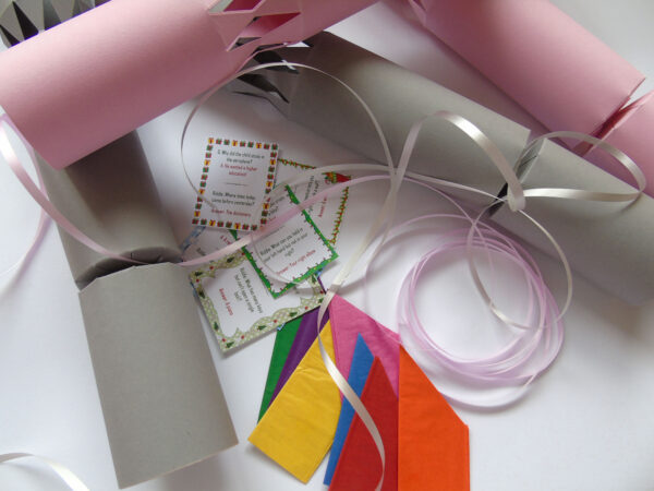 Fill Your Own Cool Pink and Grey Christmas Crackers - Image 3