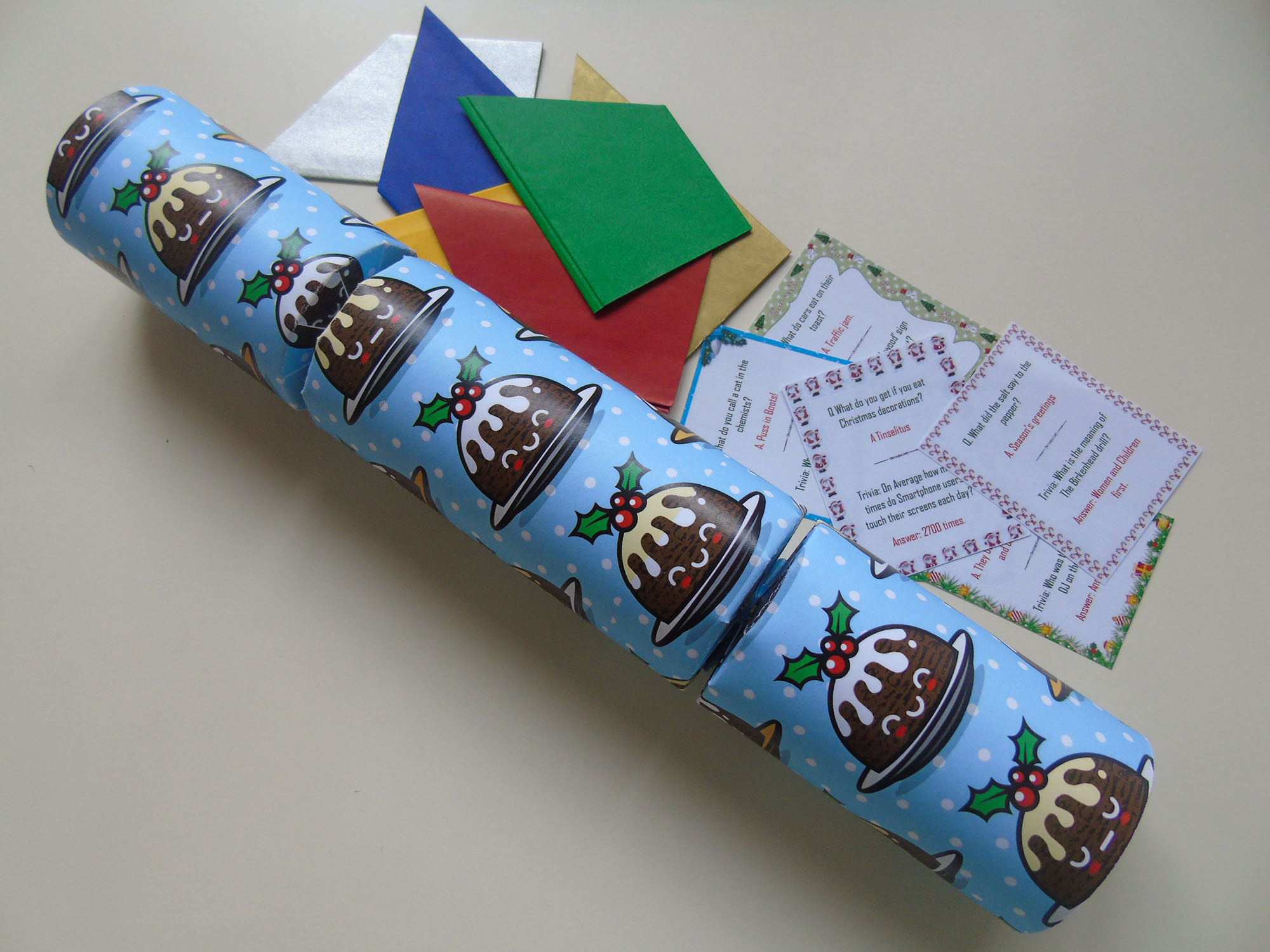 Christmas Pudding Christmas Crackers - Image 3